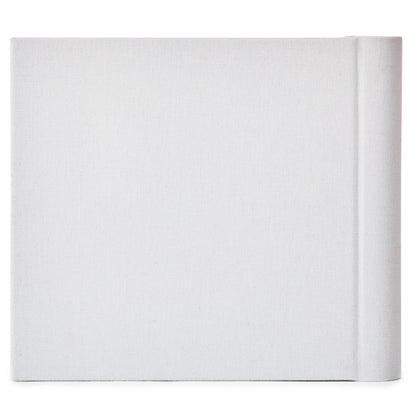 Sweet Baby's First Year Baby Book, hardcover album, soft grey fabric cover, flat lay view showing front cover.