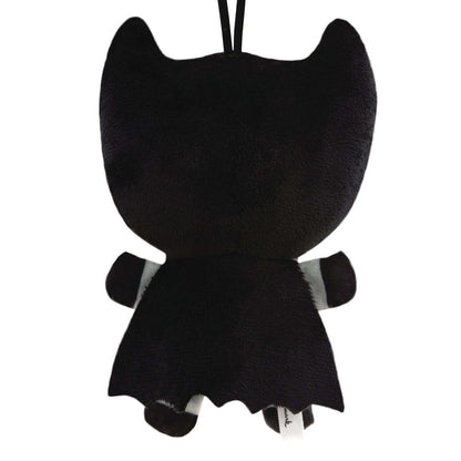 DC Batman, Plush Fabric - Hallmark Christmas Ornament featuring a soft black backing and bat wings, ideal for holiday decorating.