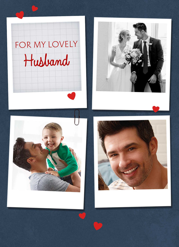 Husband Photo Upload Collage 4 Snapshots