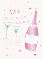 Classic Nan Birthday Editable Glasses Fizz