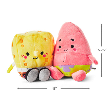Better Together Nickelodeon SpongeBob and Patrick Magnetic Plush Pair, 5.75"