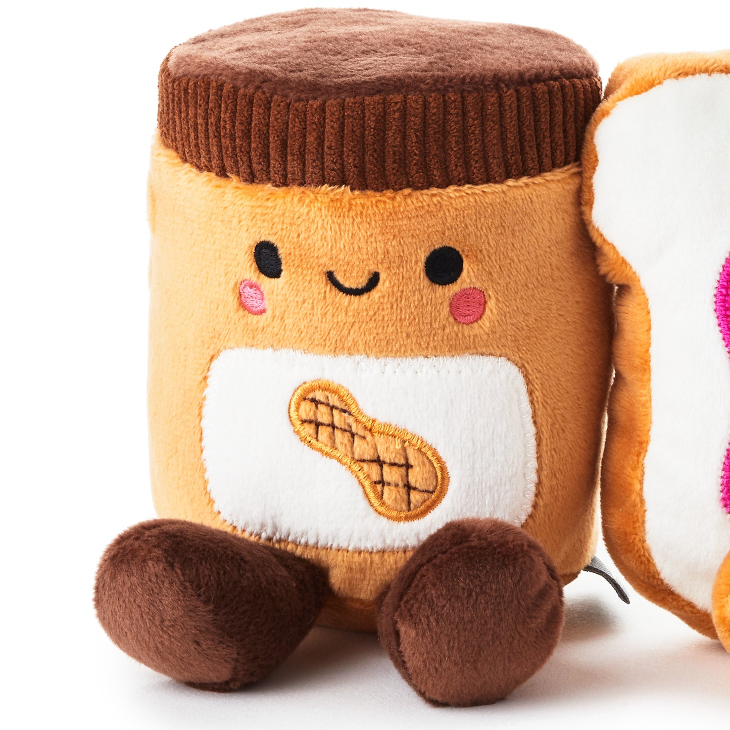 Better Together Peanut Butter and Jelly Magnetic Plush Pair, 5"