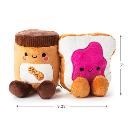 Better Together Peanut Butter and Jelly Magnetic Plush Pair, 5"