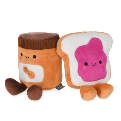 Better Together Peanut Butter and Jelly Magnetic Plush Pair, 5"