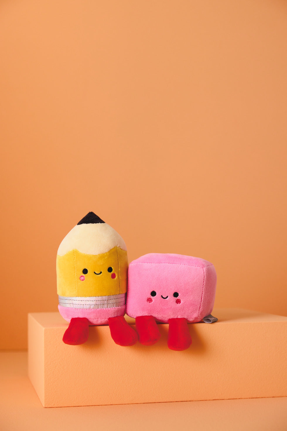 Better Together Pencil and Eraser Magnetic Plush Pair, 6"
