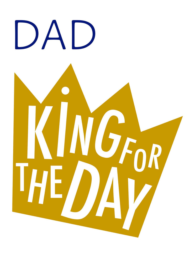 Dad King For Day Golden Crown