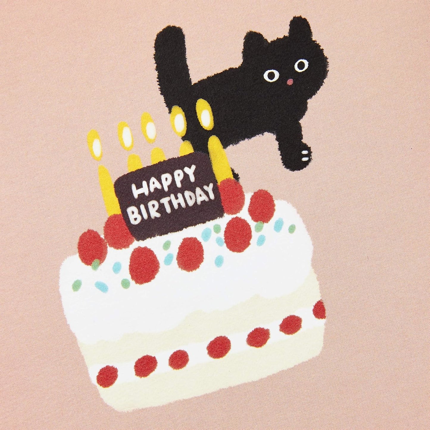 Hallmark Pop Up Birthday Card (Cat and Friend with Birthday Cake) design featuring a playful black cat with a festive cake and candles against a pink background.