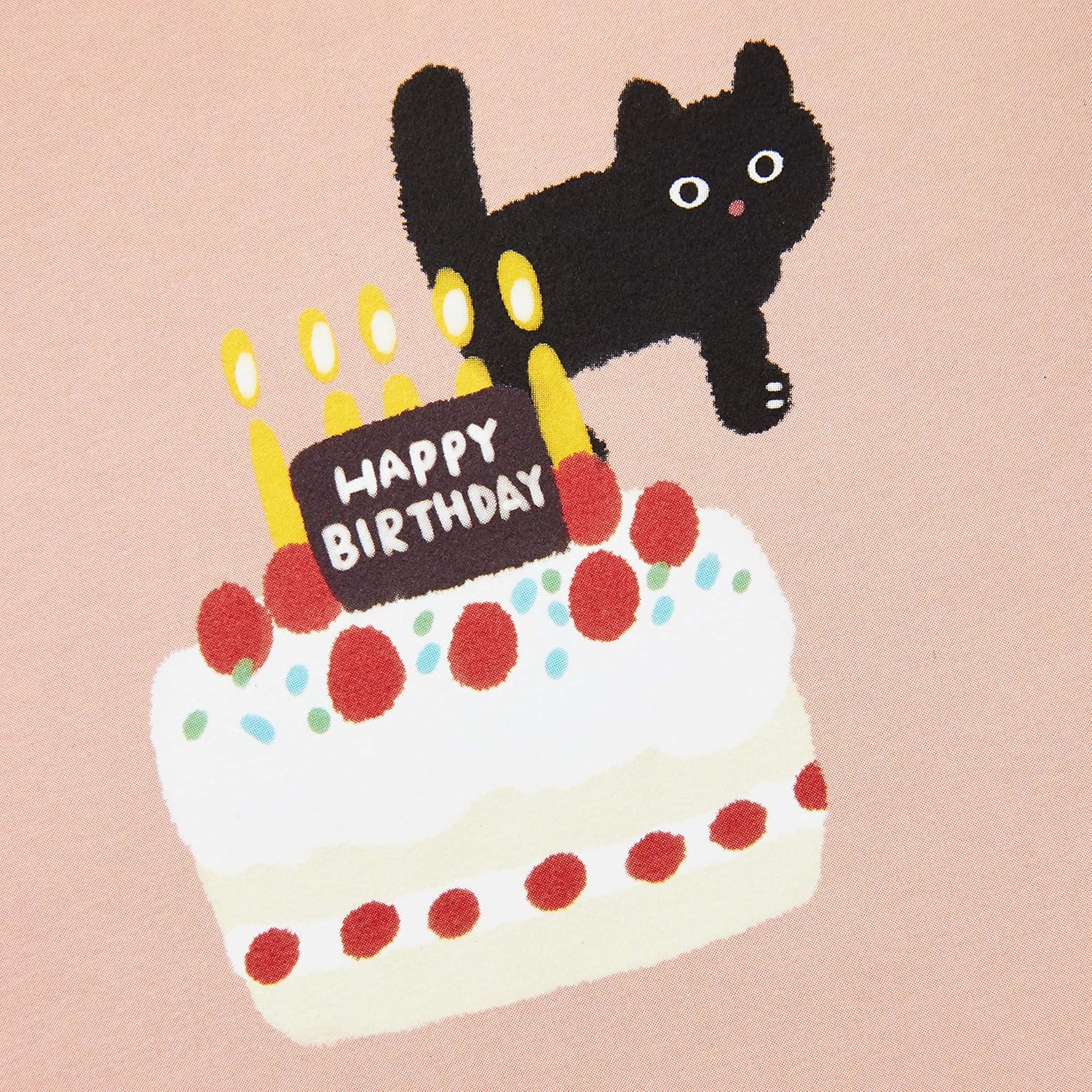 Hallmark Pop Up Birthday Card (Cat and Friend with Birthday Cake) design featuring a playful black cat with a festive cake and candles against a pink background.