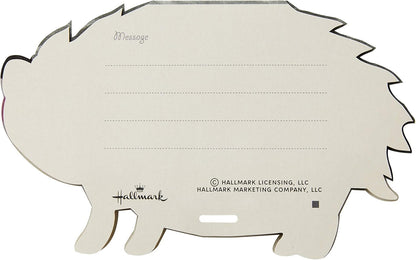 Hallmark Pop Up Birthday Card (3D Honeycomb Hedgehog) featuring the hedgehog's back design with message lines for personalisation.