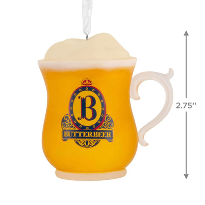 Harry Potter Butterbeer - Hallmark Christmas Ornament features a whimsical mug filled with golden beverage and a foamy top, measuring 7cm.