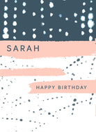 Contemporary Birthday Editable Abstract Design