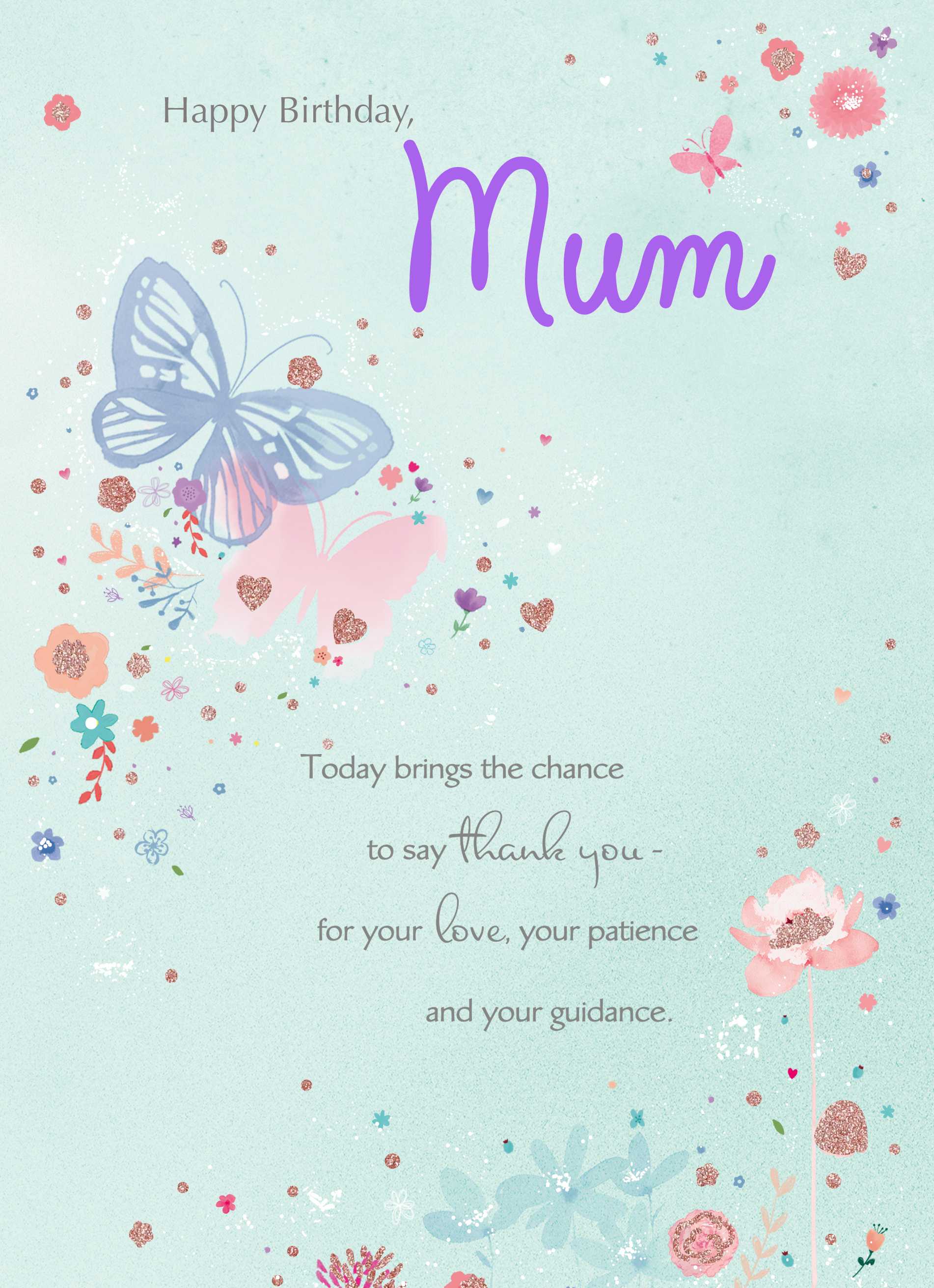 Mum Traditional Verse Floral