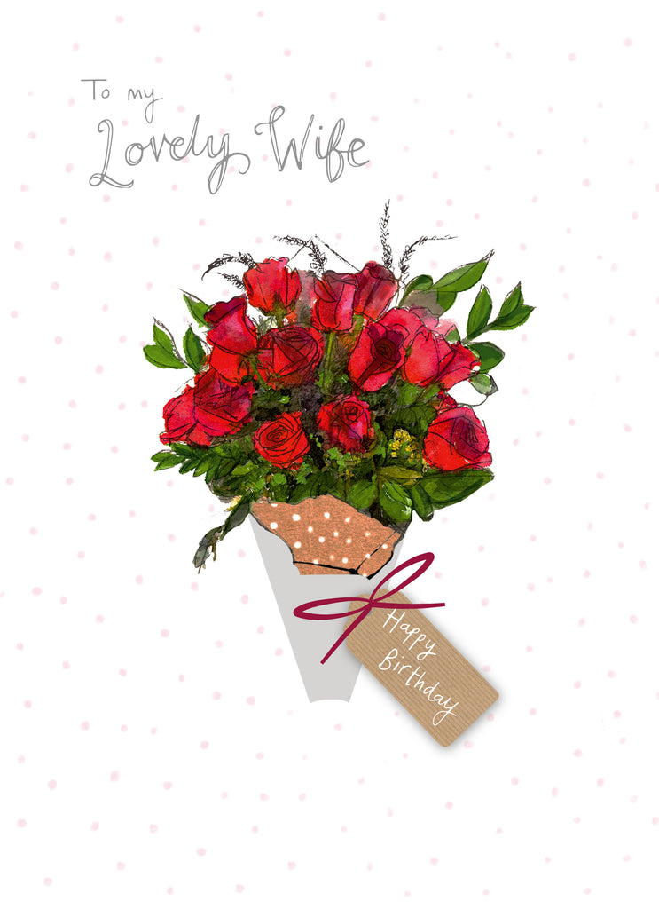 Wife Traditional Basket Flowers