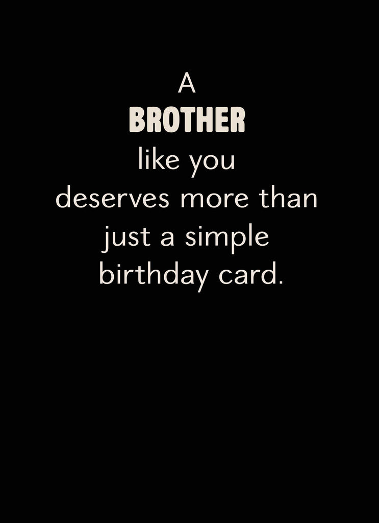 Brother Birthday Funny Simple Text