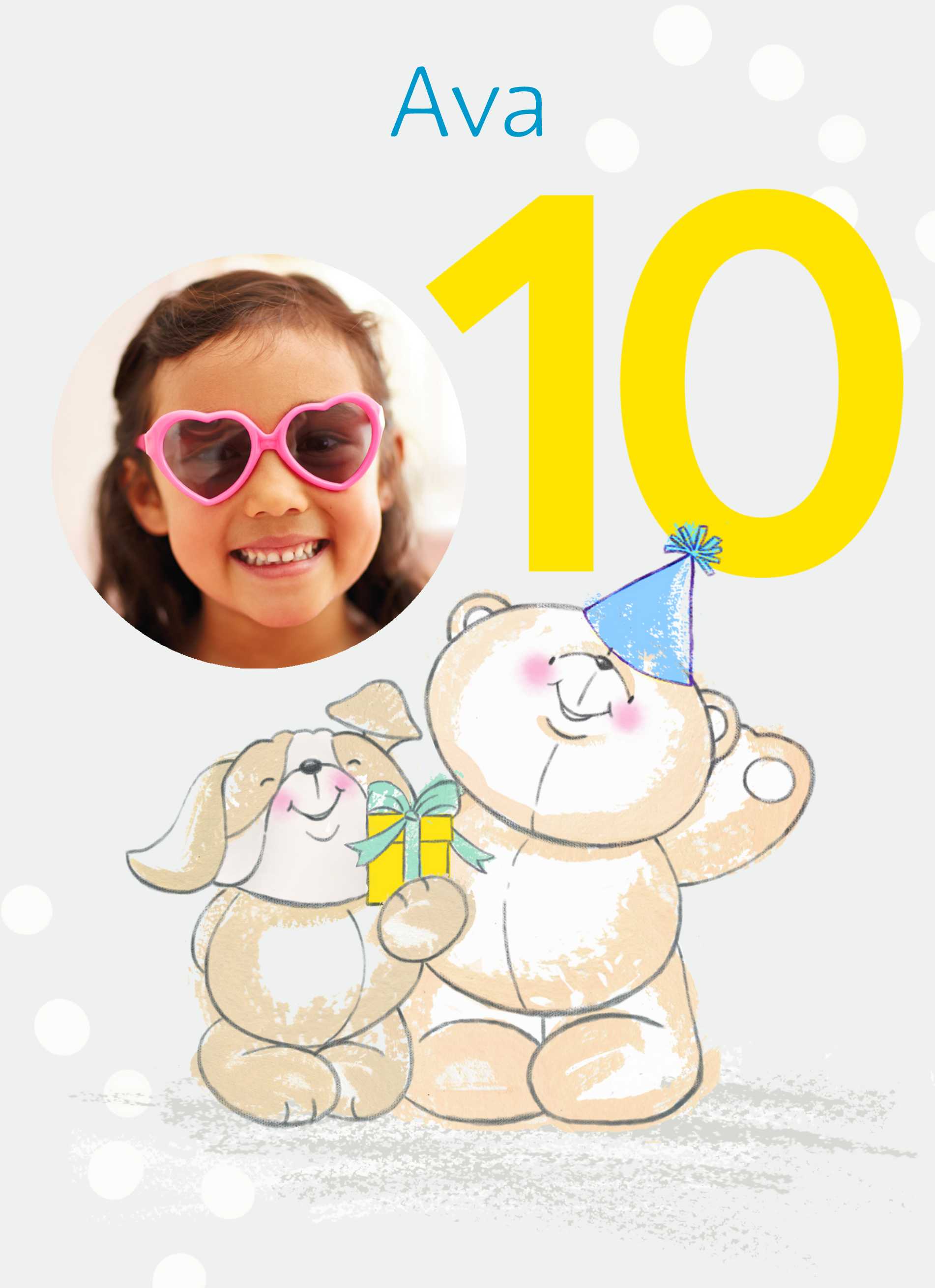 10th Birthday Photo Montage