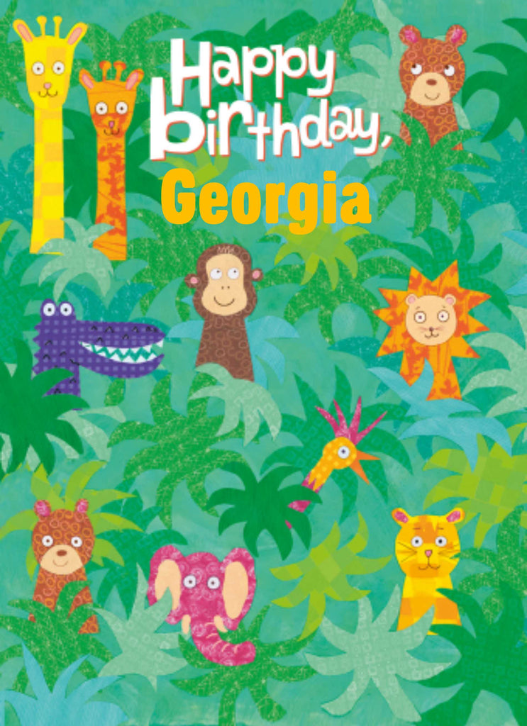 Cute Birthday Daughter Jungle Animals