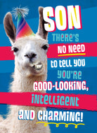 Son Funny Llama Charming