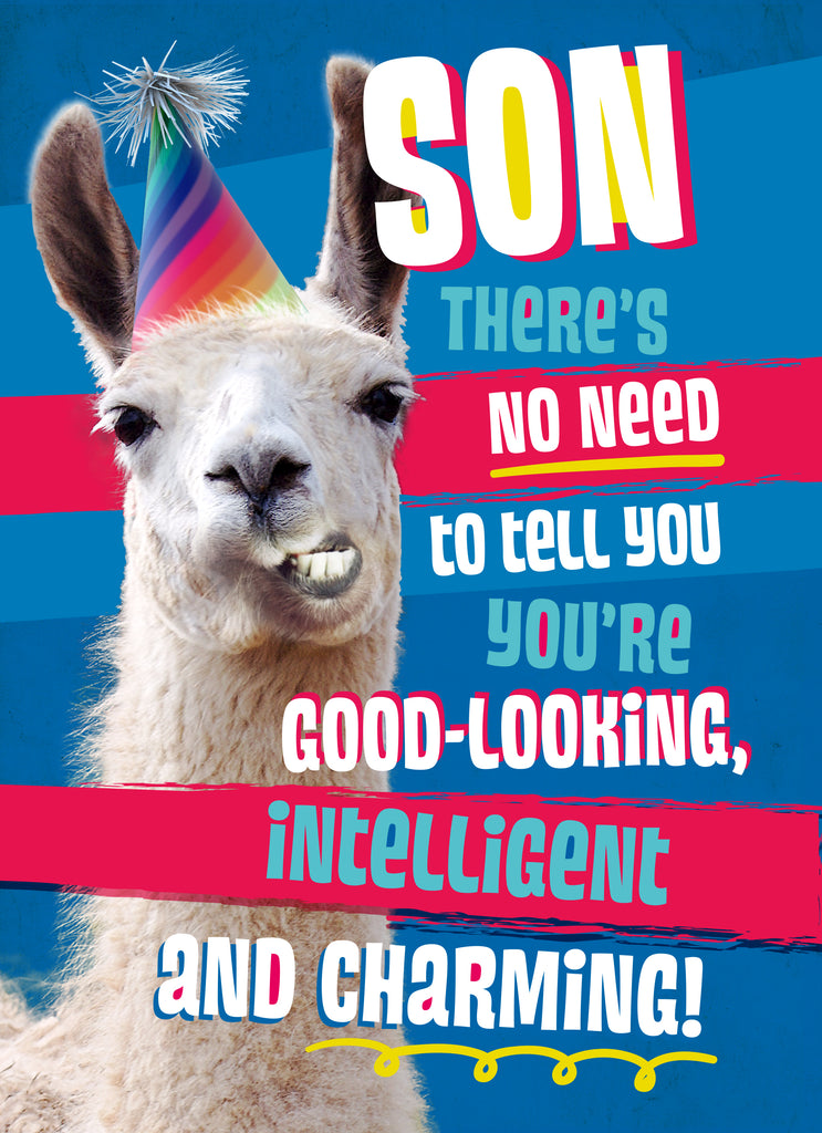 Son Funny Llama Charming