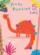 Roarsome Cute Colourful Custom 5th Birthday