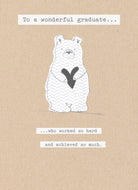 Graduation Cute Illustrated Polar Bear