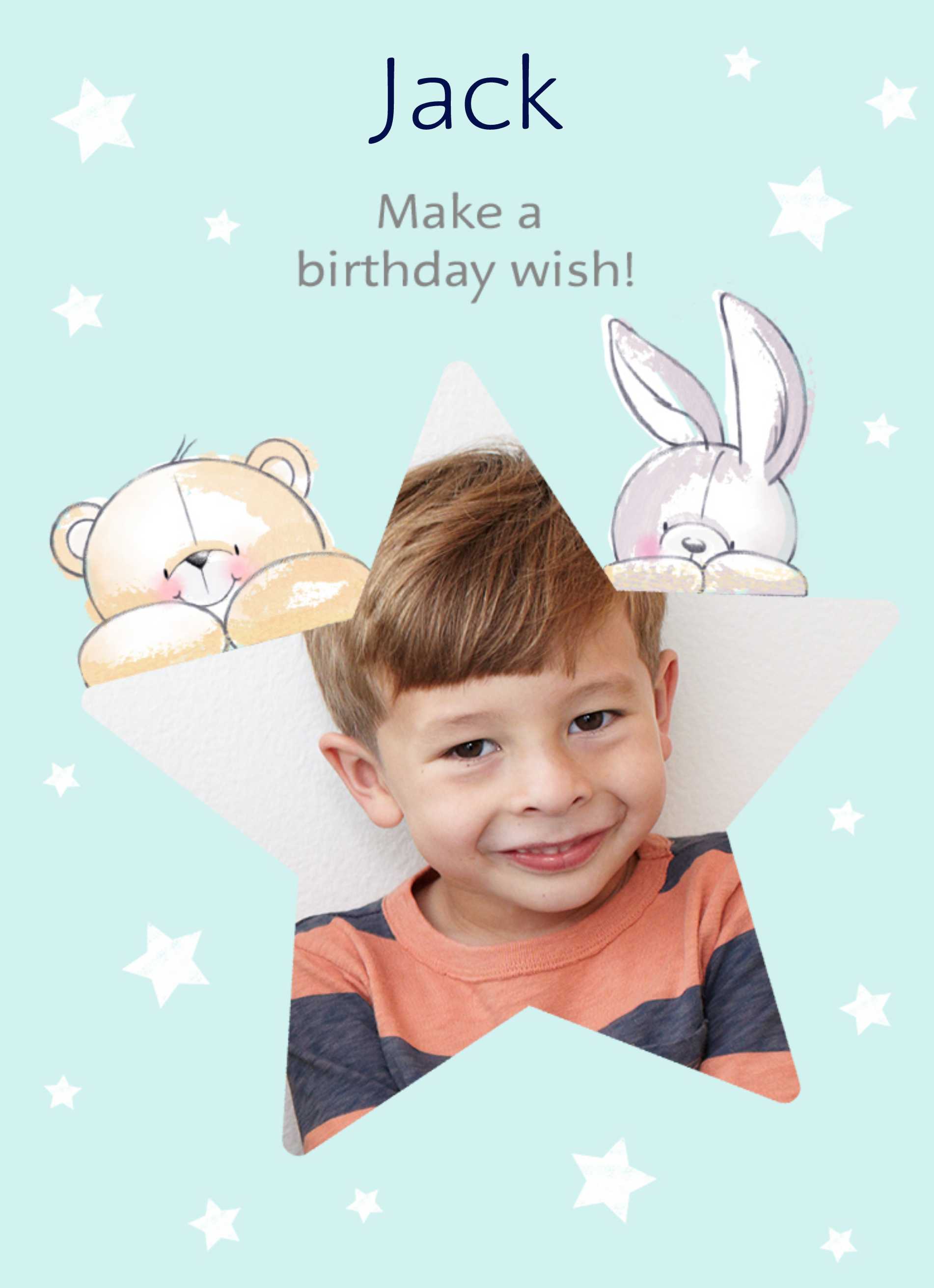 Cute Photo Frame Kids Birthday