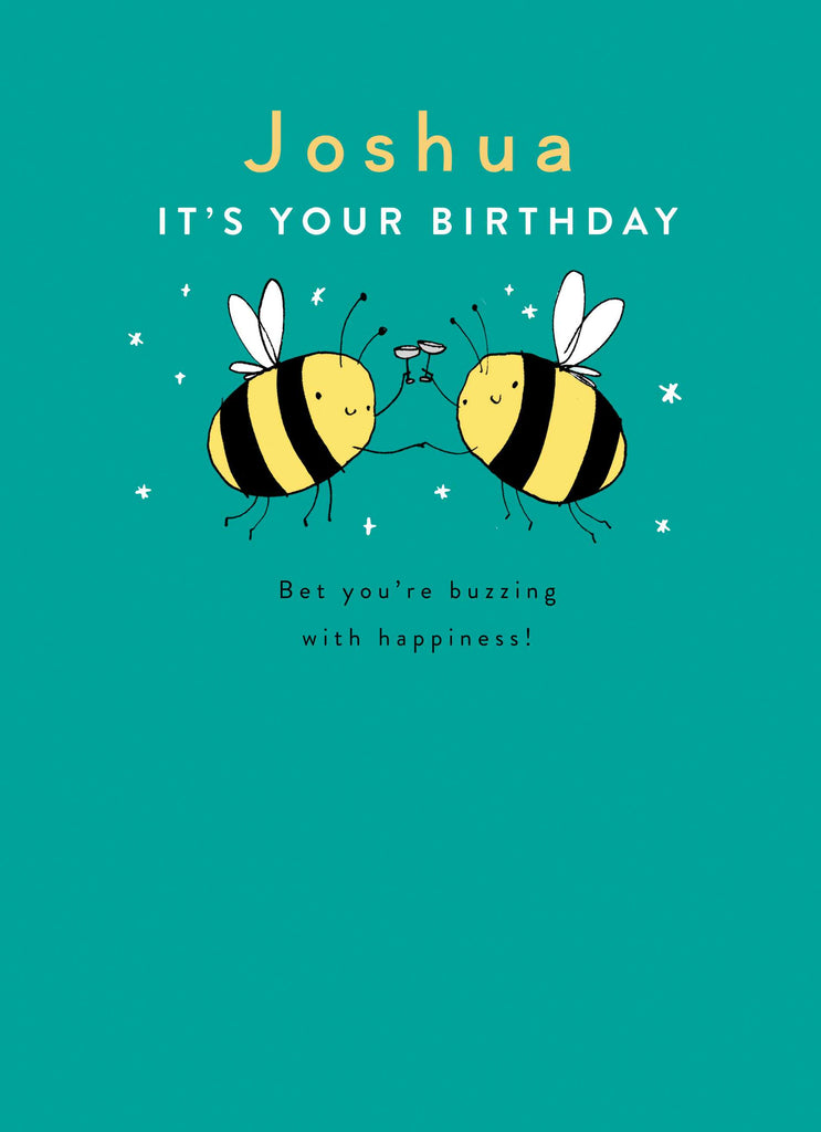 Cute Birthday Editable Bees