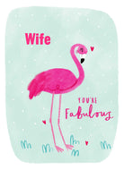 Wife Pink Flamingo Contemporary