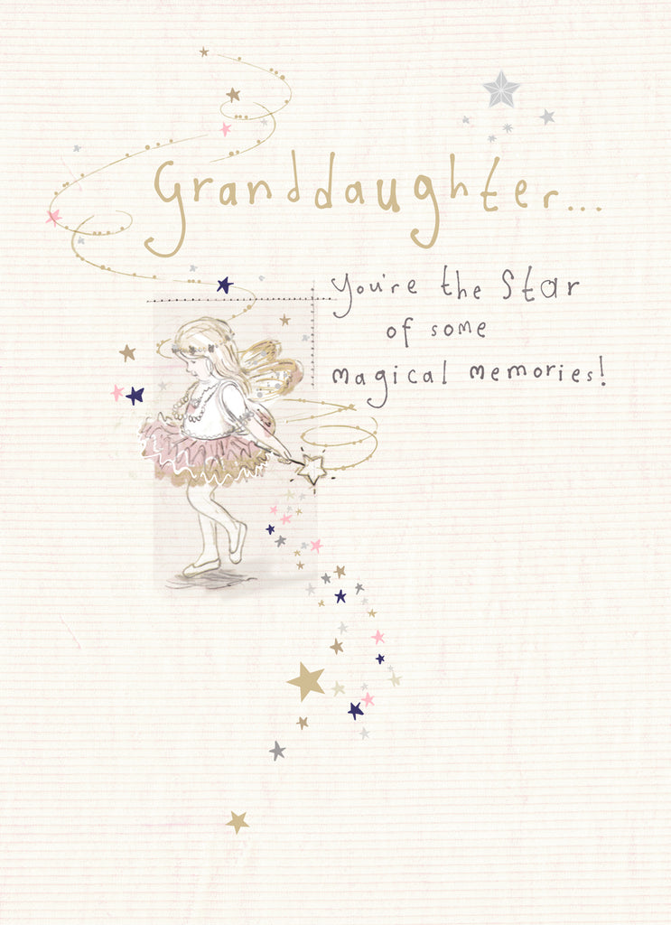 Cute Granddaughter Birthday Fairy Magic