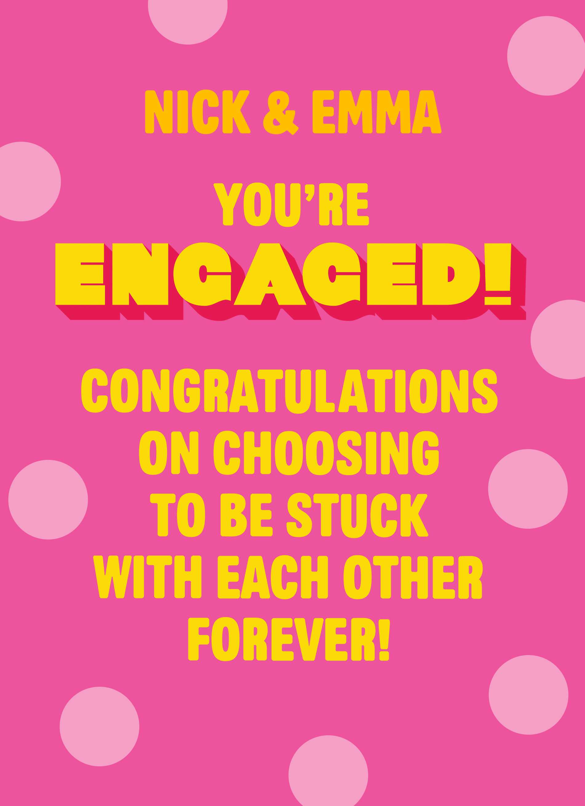 Engagement Contemporary Congratulations