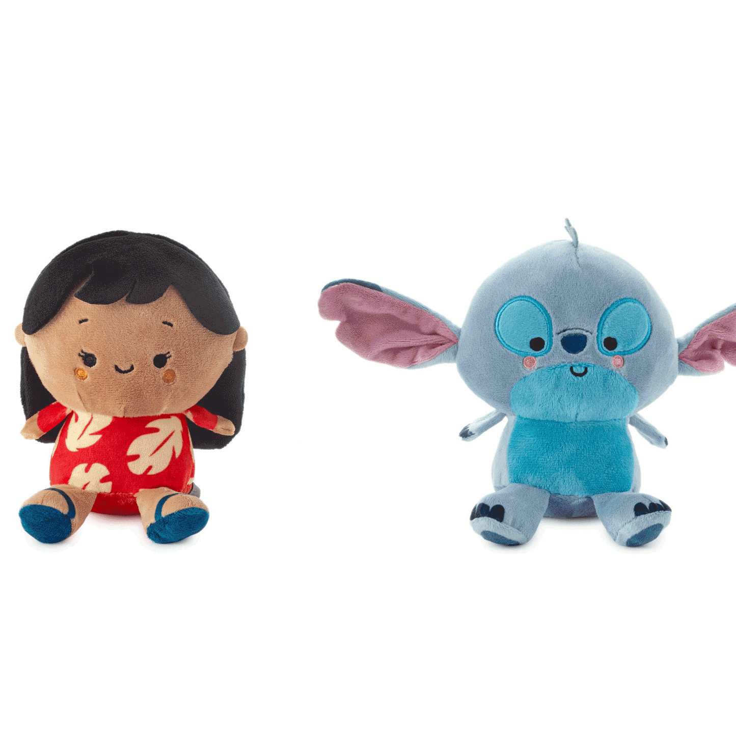 Better Together Disney Lilo & Stitch Magnetic Plush, 5.25" duo features colourful designs and embroidered details, side by side.