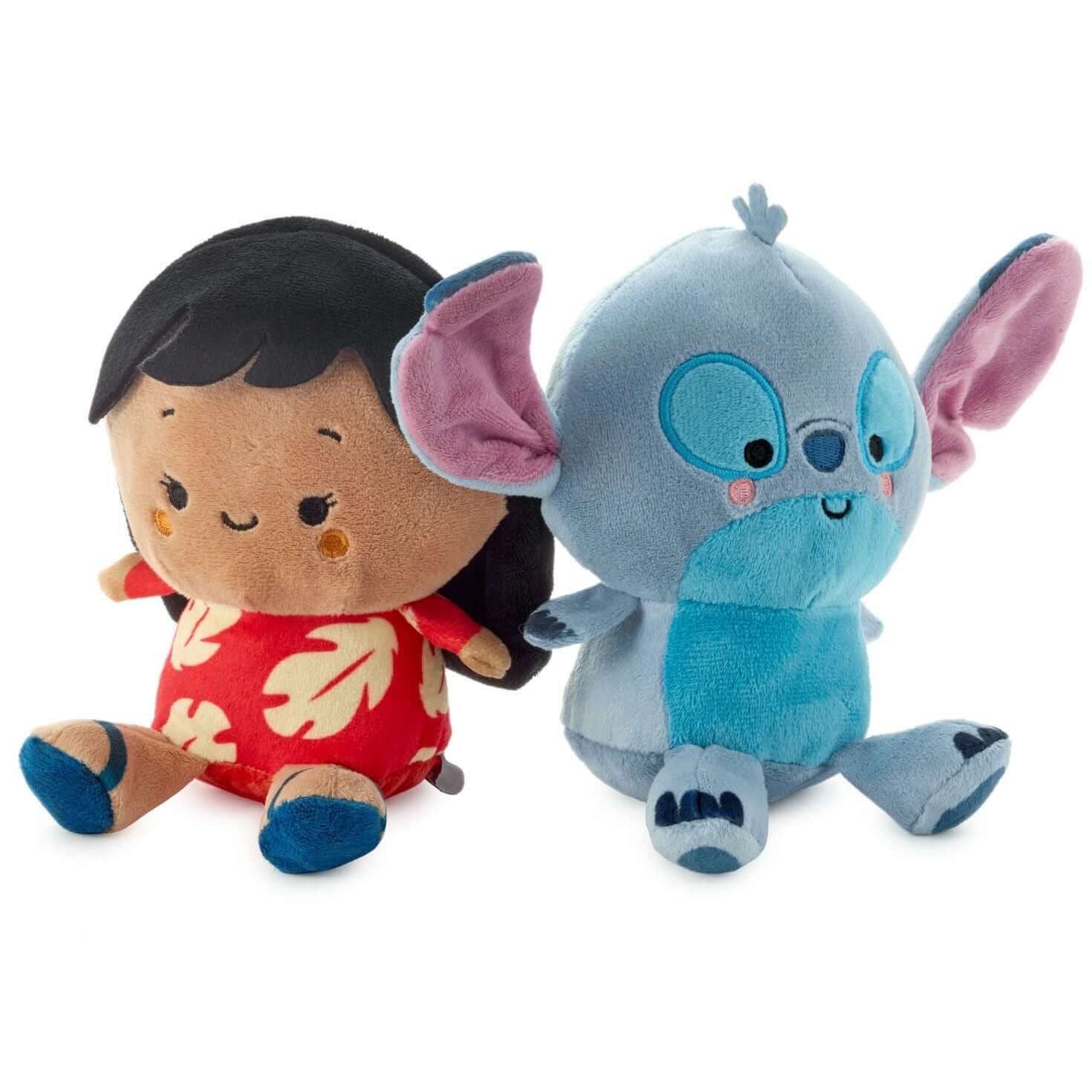 Better Together Disney Lilo & Stitch Magnetic Plush, 5.25", cute plush figures of Lilo in red dress and Stitch with embroidered details.