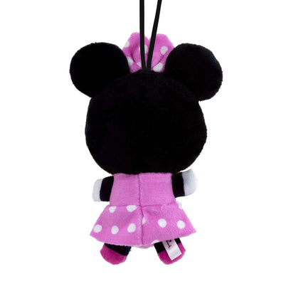 Disney Minnie Mouse, Plush Fabric - Hallmark Christmas Ornament, soft plush, pink dress with polka dots, back view