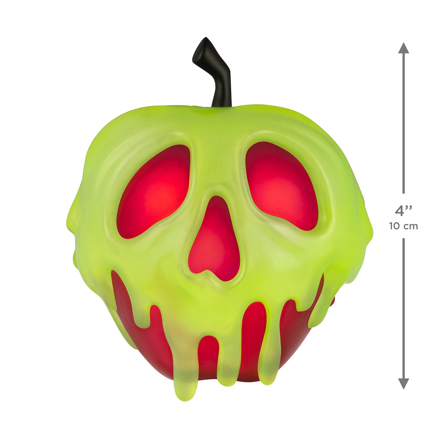 Disney Snow White and the Seven Dwarfs Just One Bite With Light — 2026 Hallmark Keepsake Christmas Ornament, poison apple design with glowing colours, 10 cm in height