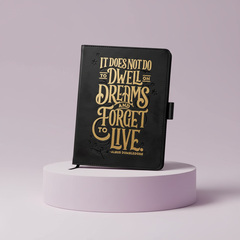 Harry Potter Magical Gift Hamper by Hallmark featuring a stylish notebook with inspiring quote by Dumbledore.