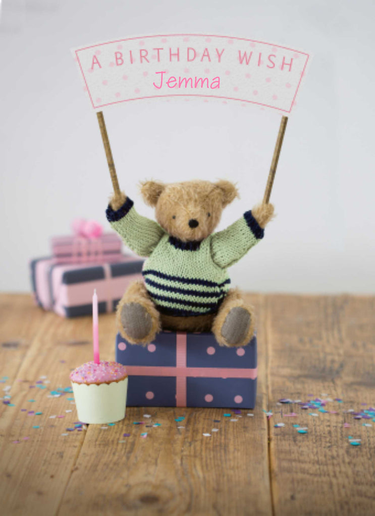 For Her Cute Teddy Bear Banner