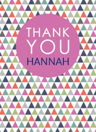 Contemporary Thank You Editable Triangles