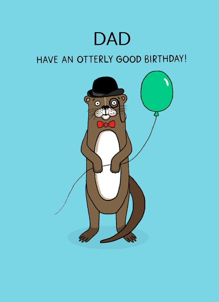 Dad Birthday Otter Balloon