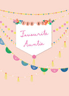 Classic Birthday Aunty Editable Favourite Bunting