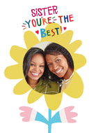 Sister Photo Upload Flower Frame Youre The Best