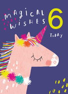 Magical Wishes Unicorrn Custom 6th Birthday Kids