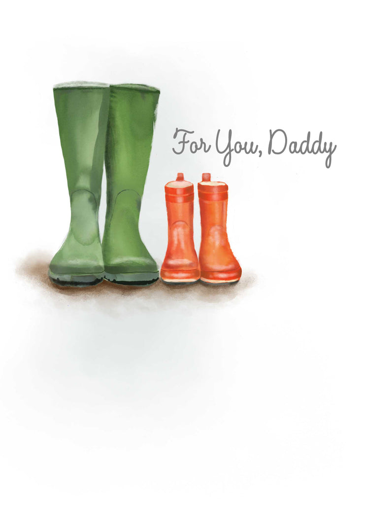 Daddy Cute Big Small Wellington Boots