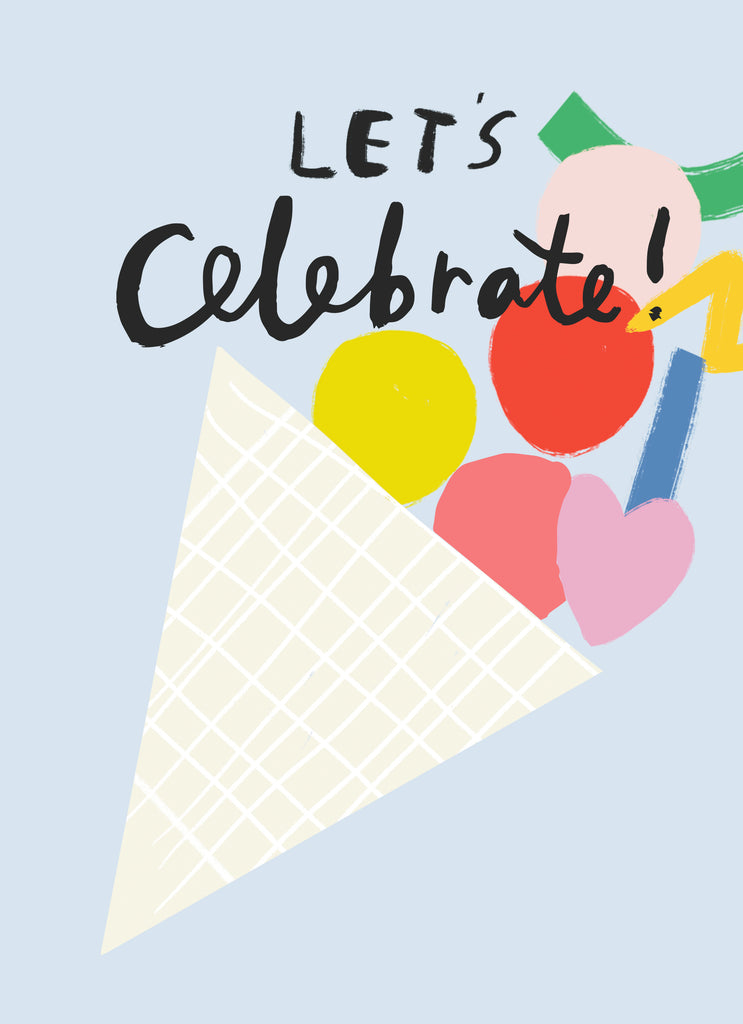 Contemporary Birthday Graphic Ice Cream Celebrate