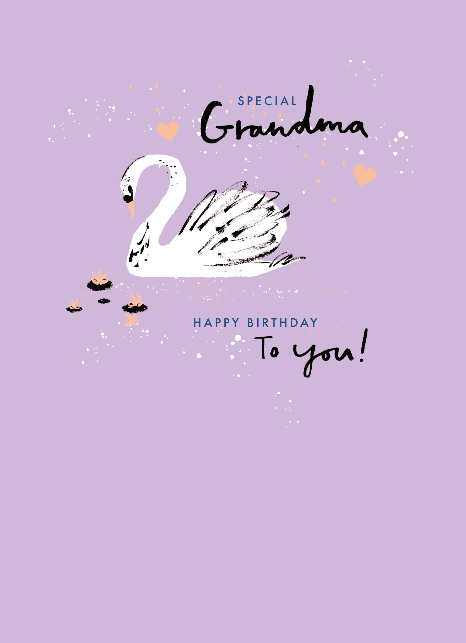 Contemporary Grandma Birthday Illustrated Swan