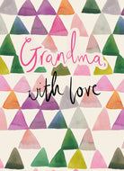 Contemporary Grandma Birthday Colourful Triangles