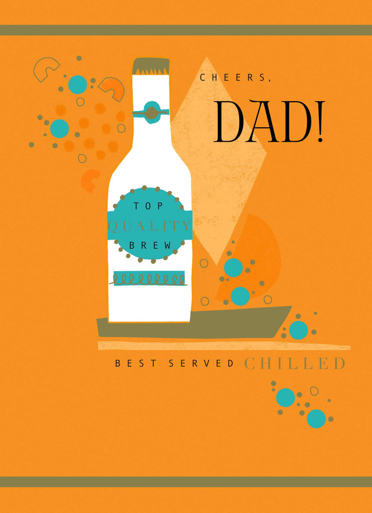 Dad Editable Beer Bottle Classic Celebrate