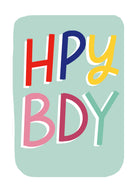 Contemporary Birthday Colourful Hpy Bdy