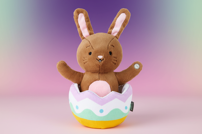 Excited for Eggs Bunny Plush With Sound and Motion
