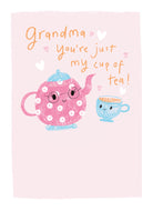 Classic Grandma Birthday Illustrated Teapot Cup