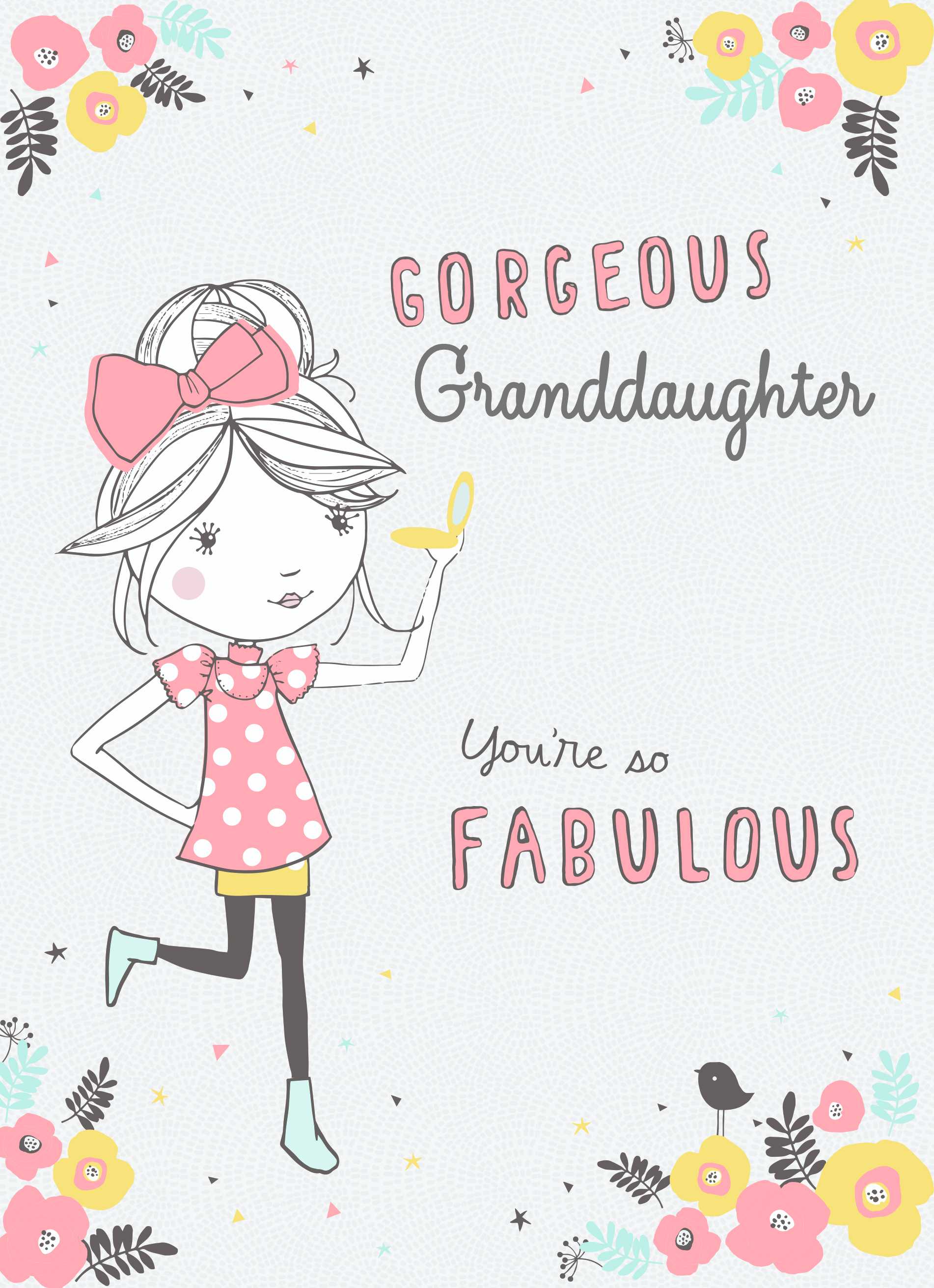 Contemporary Granddaughter Birthday Editable