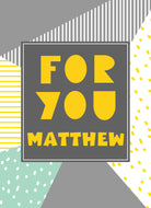 Contemporary Birthday Editable Funky Text Yellow